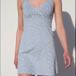 Brandy Melville John Galt blue white floral tank mini summer dress one size